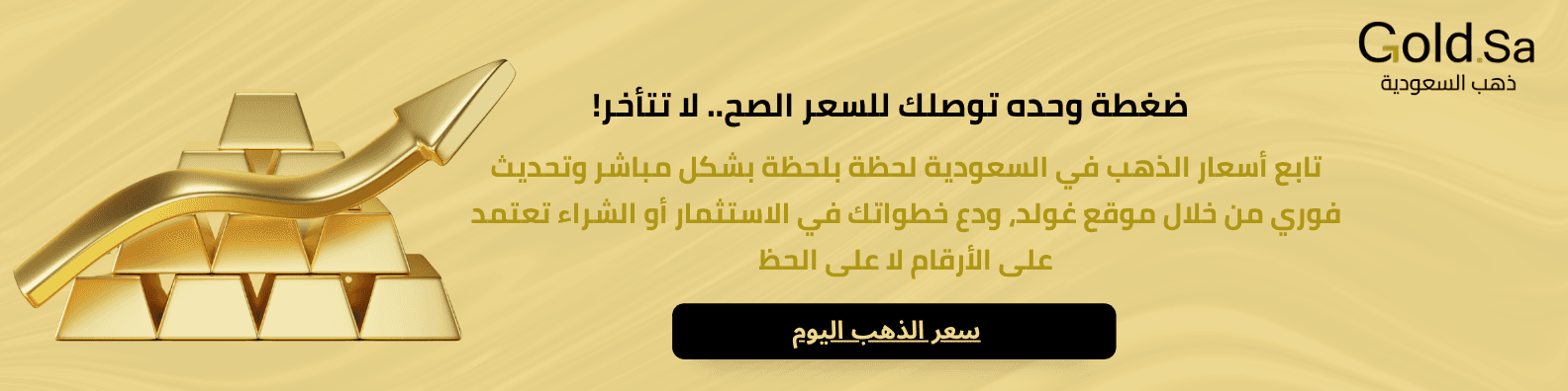 سعر الذهب اليوم في السعودية